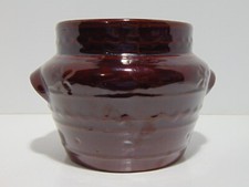 Marcrest Daisy Dot Brown Glazed Stoneware Bean Pot — listing 6