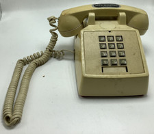 GTE Vintage Push Button Desk Telephone Beige — listing 5