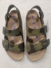 Birkenstock Arizona Soft Footbed Two-Strap Sandals, Desert Soil Camo (Sand/Beige) — listing 6