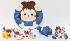 Raggady Ann Teaset Ceramic Figurine Collection (Item #30597) in Original Box Complete set inside — listing 4