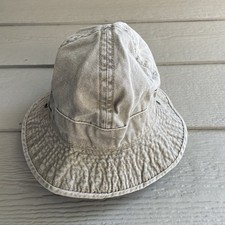DPC Dorfman Pacific Khaki Cotton Bucket/Outdoor Hat, Size Small — listing 3