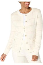 Vintage 1980s Jaclyn Smith Embellished V-Neck Cardigan Sweater with Beadwork and Soutache — listing 3