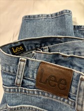 Lee Regular Fit Men's Blue Denim Jeans 38x30