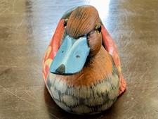 Vintage Rubber-Head Duck Hand Puppet with Red Polka-Dot Body