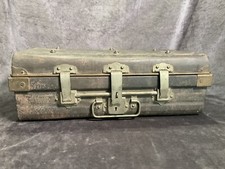 Antique American Cabin Trunk Flat-Top Wood Slat Steamer Trunk — listing 5