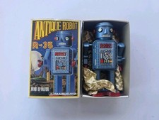 Masudaya Antique Robot R-35 Wind-Up Tin Toy with Original Box — listing 5