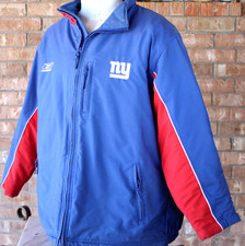 Vintage Reebok NFL New York Giants Embroidered Puffer Jacket — listing 5
