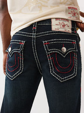 True Religion Billy Super T Bootcut Jeans Men's Size 40 Waist Dark Wash — listing 3