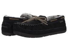 L.L.Bean Wicked Good Suede Moccasin Slippers with Shearling Lining — listing 5