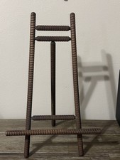Vintage Wooden Studio Display Easel with Adjustable Center Post — listing 5