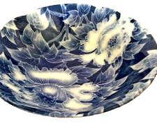 Japanese Arita Ware Blue and White Porcelain Bowl with Pagoda Landscape Motif — listing 3