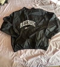 Vintage Reebok Color Block Full Zip Track Jacket Navy Gray — listing 6