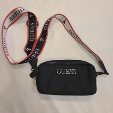 Guess Nylon Logo Crossbody Camera Bag with Adjustable Logo Strap, Black — listing 5