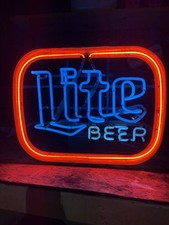 Miller Lite Neon Beer Sign with Shamrock — listing 5