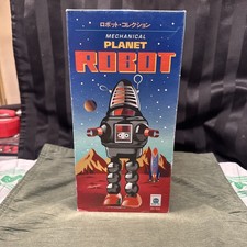 Mechanical Walking Robot-7 Tin Wind-Up Toy with Original Box — listing 2