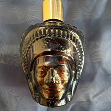 Amber Glass Molded Figural Head Bust Sculpture / Paperweight — listing 3