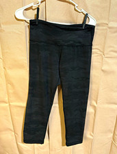Lululemon Cropped Leggings with Mesh Panels, Heathered Gray/Black — listing 5