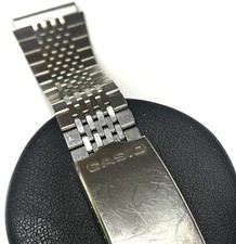 Vintage Casio Stainless Steel Watch Bracelet with Fold-Over Clasp — listing 2