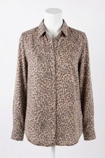 Monrow Women's Leopard Side-Panel Long Sleeve Sweatshirt Tee — listing 5