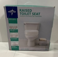 Medline Raised Toilet Seat 4.5 Inch Elevator
