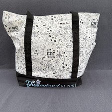 Disney Cats All-Over Print Canvas Tote Bag with Rope Handles, listing 3
