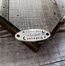 Silver-Tone Inspirational Word Charm Bracelet with Toggle Clasp (Mind, Body, Spirit, Magic, Soul)