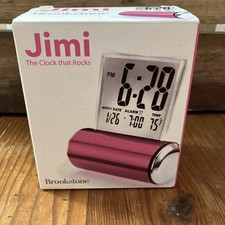Brookstone Jimi 'The Clock that Rocks' Pewter Digital Alarm Clock — listing 3