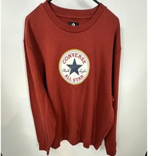 Converse Navy Blue Crewneck Sweatshirt with Baseball Script Logo — listing 3