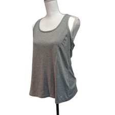 Danskin Now "Love to Run" Grey Racerback Tank Top, Size XL (16-18)