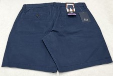 Gap Men's Flat Front Chino Shorts, Black, Size 40 — listing 6