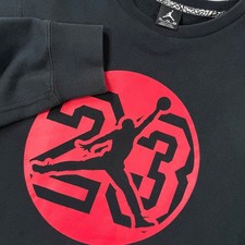 Jordan Jumpman Photo Graphic Fleece Crewneck Sweatshirt, Black, Size XXL, listing 6