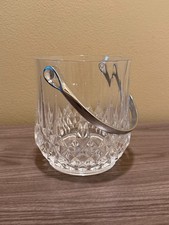 Cristal d'Arques Longchamp Crystal Champagne/Ice Bucket with Gold Rim — listing 2