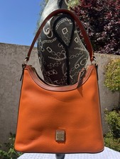 Hobo Coral/Terracotta Slouchy Hobo Shoulder Bag with Grommet Detail — listing 5