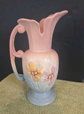 Hull Pottery Ewer Pitcher with Twisted Rope Handle, 1955 — listing 5
