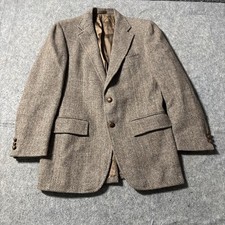 Stanley Blacker Men's Camel Tan Single-Breasted Sport Coat Blazer with Gold-Tone Buttons