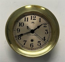 Seth Thomas Eight Day Ships Lever Wall Clock, Oak Case, 10 1/2 inch — listing 2
