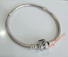 Pandora Sterling Silver Bangle Bracelet with Two Charms, listing 5