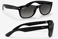 Ray-Ban New Wayfarer RB2132 Sunglasses, Black Frame with Green G-15 Lenses, 58mm — listing 2
