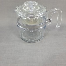 Vintage Pyrex Flameware 6-Cup Glass Stovetop Percolator Coffee Pot — listing 3