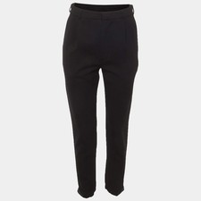 Prada Black Virgin Wool Knit Sweater Pants, Size 52 — listing 3