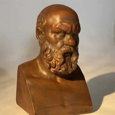Bronze Grand Tour Bust of Socrates on Marble Base — listing 3