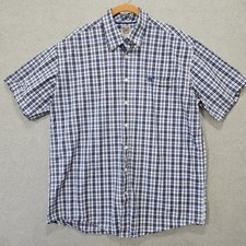Cinch Men's Green & Blue Plaid Short-Sleeve Button-Down Western Shirt, Size XXL — listing 5