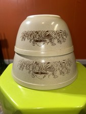 Vintage Pyrex 'Forest Fancies' Mushroom Nesting Casserole Dish Set (3 pieces) — listing 6