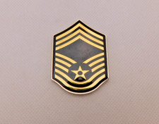 USAF Chief Master Sergeant (E9) Rank Insignia Pair on Original Card with Souvenir Dog Tag — listing 6