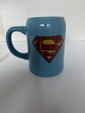 Superman Logo Splatter 14 oz Ceramic Coffee Mug by Silver Buffalo (DC Comics), listing 3