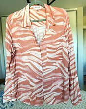 Cloth & Stone by Anthropologie White Cotton Button-Front Top, Size M/L — listing 3