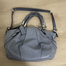 Coach Madison Sophia Op Art Sateen Satchel in Olive/Bronze — listing 6