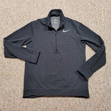 Nike Dri-FIT Women's Half-Zip Pullover Running Top, Black/Grey Colorblock, Size Medium — listing 2