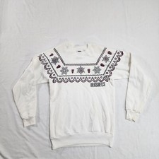 Vintage Hershey's Embroidered Logo Crewneck Sweatshirt, Cream, EST 1894 — listing 6