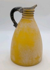Scavo Glass Jug Vase with Applied Handle, Cobalt Blue — listing 2